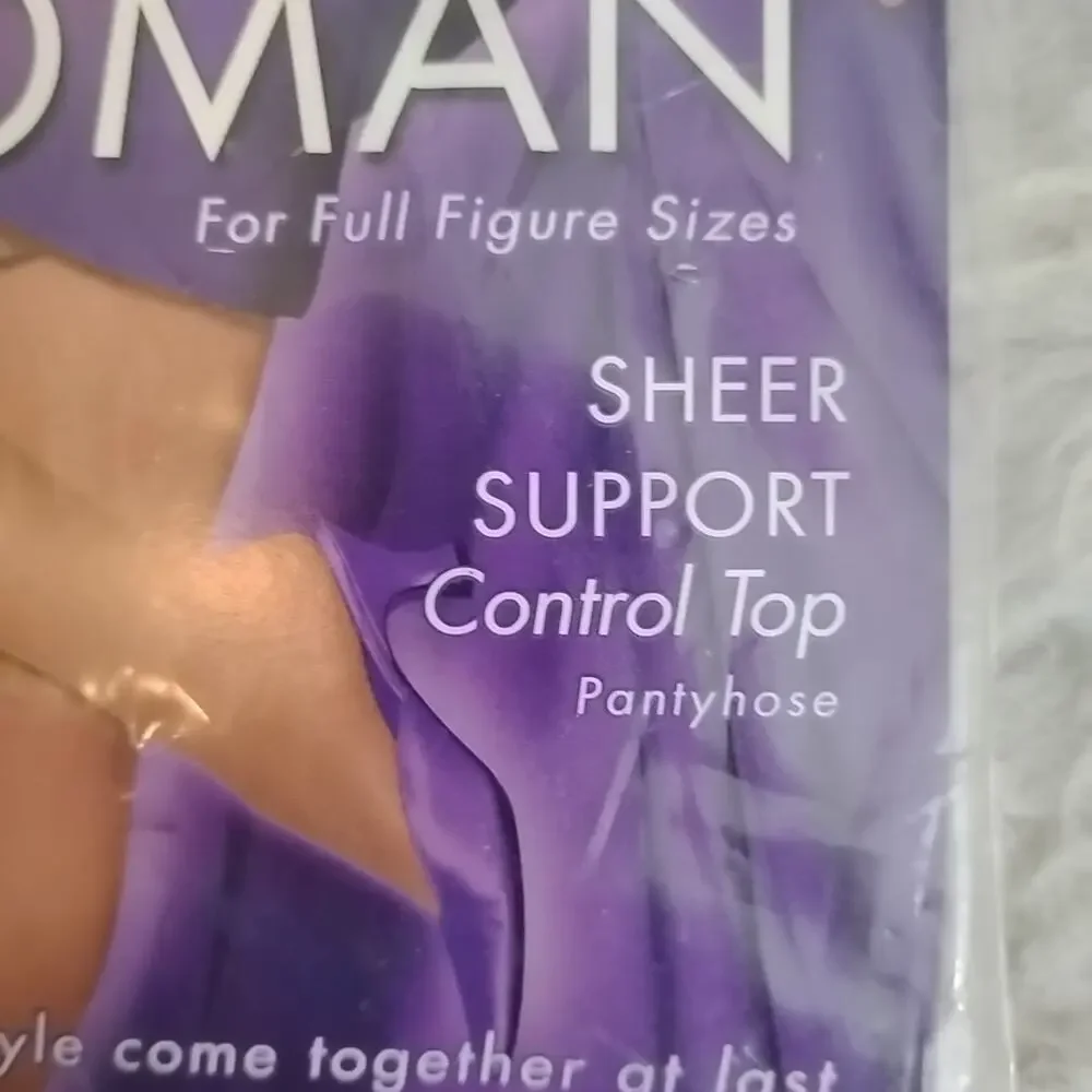 No Nonsense Women's Sheer Support Control Top Pantyhose Beige Sheer Tan